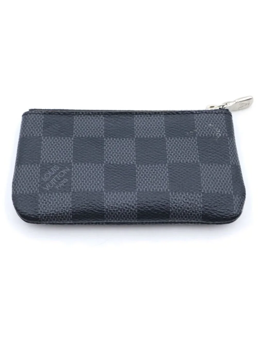 Louis Vuitton Damier Graphite Pochette Cles Card Case Black